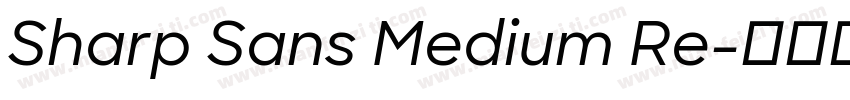 Sharp Sans Medium Re字体转换
